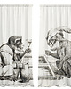 zasłony Zasłony artystyczne zaciemniające 2 szt Monkey