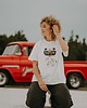 t-shirt damskie T-shirt oversize Funky Teddy dla mamy cream
