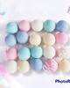 dekoracje świetlne Lampki Cotton Balls 20 led pastelowe, świecące kule na baterie