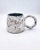 kubki Ceramiczny kubek z okrągłym uszkiem