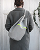 plecaki worek plecak pik - grey&fluo green-