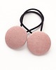 ozdoby do włosów dla dzieci Gumki do włosów różowe lniane Linen Dusty Pink
