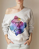 bluza bez kaptura damska Wild and free Szary gruby Z