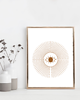grafiki i ilustracje PLAKAT abstrakcyjny mid century boho oko