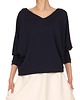 bluzki kimonowe damskie Bluzka granatowa YY500026_RAL5013
