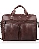 torby i nerki męskie Skórzana torba na laptopa męska na dokumenty brązowa Paolo Peruzzi SL-01-BR