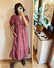 sukienki maxi damskie Sukienka kopertowa z falbaną / MARGARITA RED/