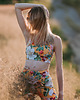 biustonosze damskie Biustonosz sportowy Simple Cross - Sunny Summer