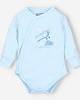body i śpiochy niemowlęce Błękitne body kopertowe SAMOLOTY dla chłopca