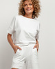t-shirt damskie Bluza z krótkim rękawem T386, biała