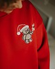 bluza bez kaptura damska Bluza oversize Santa Teddy dla mamy i taty