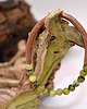 bransoletki - inne Bransoletka miedziana handmade z koralikami: jaspis