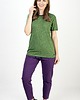 t-shirt damskie T-shirt zielony melanż Flow