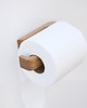 dodatki - łazienka - różne Dębowy uchwyt na papier toaletowy samoprzylepny