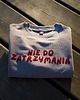 bluzy dla dziewczynki Bluza dziecięca NIE DO ZATRZYMANIA - szara