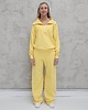 komplety damskie Kissa wygodny komplet z rozpinaną bluzą  Butter Yellow