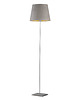 lampy podłogowe Skandynawska lampa stojąca do salonu z abażurem PALERMO VELUR