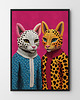 plakaty Koci duet - plakat/ilustracja