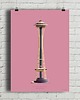 plakaty Space Needle - plakat giclee art