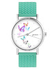 zegarki damskie Zegarek - Motyle - silikonowy, turkus