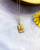 złote naszyjniki Mimoza- Złota mimoza- Mimoza akacja- Naszyjnik
