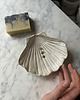 mydelniczki Ceramiczna Mydelniczka Handmade Muszelka Muszla  Mleczno Biała