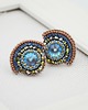 kolczyki swarovski Kolczyki Swarovski Wachlarze Blue desert