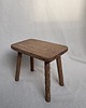 stołki Stołek/Taboret z drewna dębowego w kolorze terra