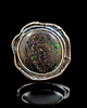 pierścionki srebrne Pierścionek migotliwa planeta- black matrix opal
