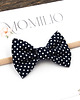 ozdoby do włosów dla dzieci Opaska do włosów kokardka w kropeczki Dottie Navy