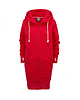 bluza z kapturem damska Bluza rozpinana Luzak Czerwony