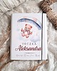 notatniki i albumy TECZKA MIŚ z metryczką, prezent na roczek, narodziny, Chrzest