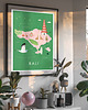 plakaty Bali Indonezja - plakat - mapa graficzna