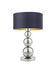 lampy stołowe Srebrna lampa stołowa w stylu glamour HONOLULU GOLD z kulami