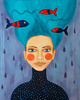 obrazy Blue Mind / obraz akrylowy na płótnie / 40x50
