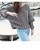 swetry damskie  Brązowy sweter handmade moher z wełną