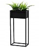kwietniki Kwietnik Metalowy CUBO 80x40cm czarny