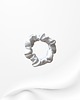 gumki do włosów Jedwabna scrunchie gumka frotka mini biała