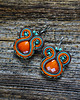 kolczyki soutache Jesienne kolczyki soutache