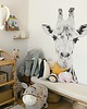 naklejki ścienne do pokoju dziecka Żyrafa Czarno Biała - Naklejka Na Ścianę Do Pokoju Dziecka