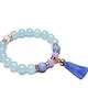 bransoletki z kamieni naturalnych Chwościk Boho - Lavender and blue vol. 2  /18-10-24/