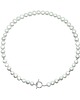 chokery Srebrny naszyjnik  choker z naturalnych pereł