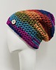 czapki damskie Gruba czapka beanie smerf kolorowa szydełkowa