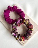 gumki do włosów 2 jedwabne gumki scrunchies Joy & Fuksja Chic