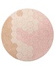 dywany Dywan bawełnainy okrągły Ø 140, Round Honeycomb Rose, Lorena Canals