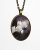 wisiory Medalion kamea - Magnolia - owalny, antyczny