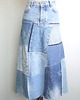 spódnice maxi Patchworkowa spódnica jeans r.38