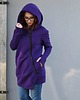 bluza z kapturem damska Bluza płaszczyk  damska asymetryczna bawełniana