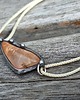bransoletki wire wrapping Kwarc na lato  - bransoletka sznurkowa