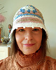 kapelusze damskie BUCKET HAT granny square
